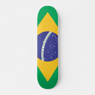Flagge Brasiliens Skateboard