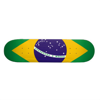 Flagge Brasiliens Skateboard