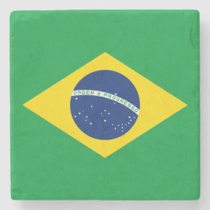Flagge Brasiliens Steinuntersetzer