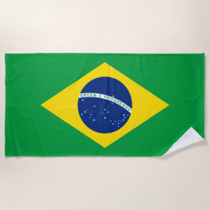 Flagge Brasiliens Strandtuch