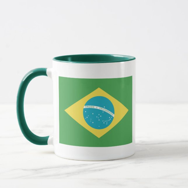 Flagge Brasiliens Tasse (Links)