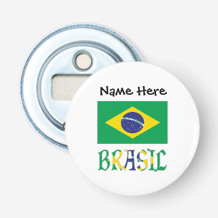 Flagge Brasiliens und Brasilien kommt den Namen Flaschenöffner