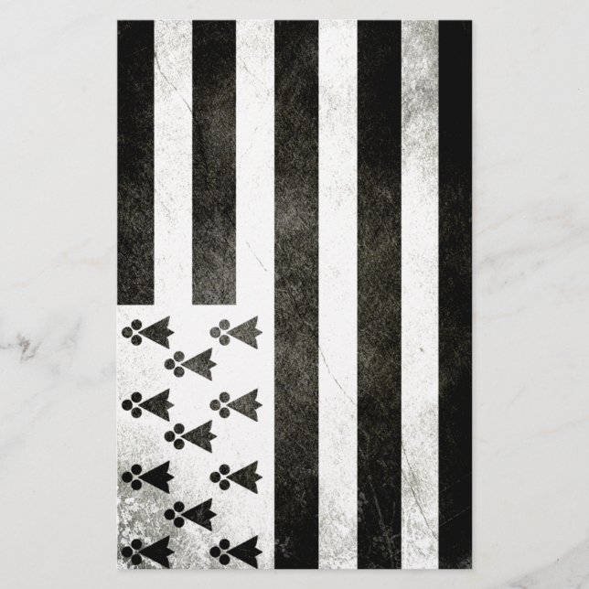 Flagge Bretagne Vintage (Vorderseite)