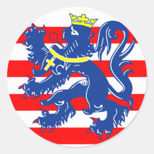 Flagge Brügge/Brügge, Belgien Runder Aufkleber