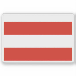 Flagge Brünns, Tschechische Republik Aufkleber
