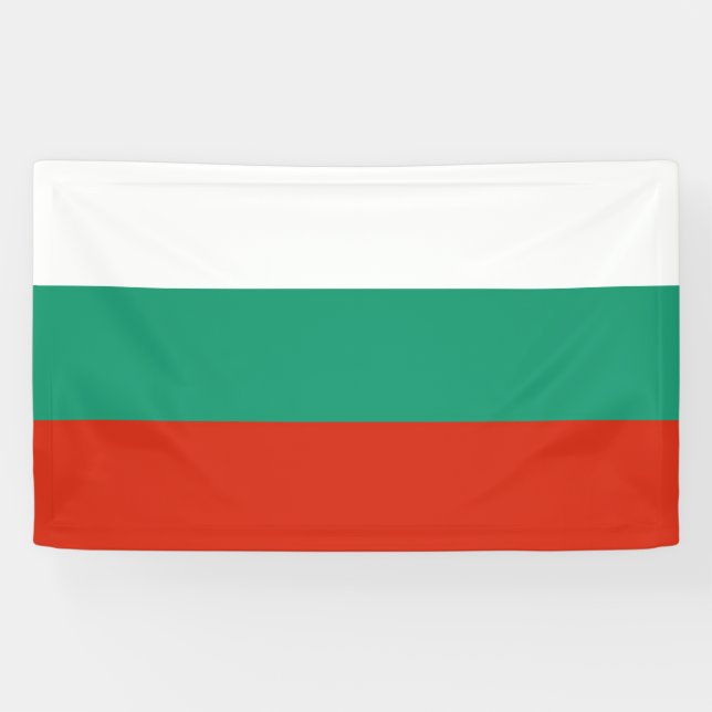Flagge Bulgarien Banner (Horizontal)