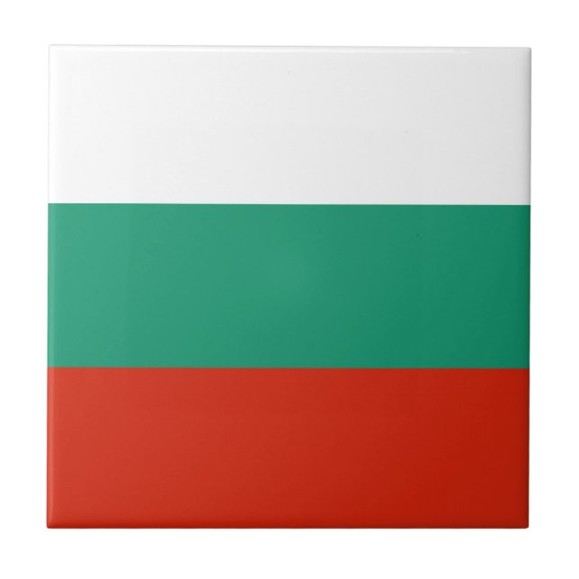 Flagge Bulgarien Fliese (Vorderseite)