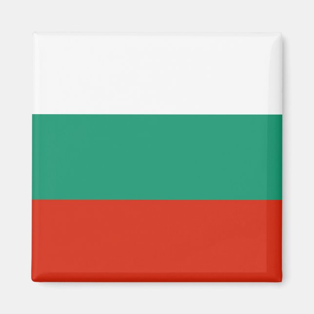 Flagge Bulgarien Magnet (Vorne)