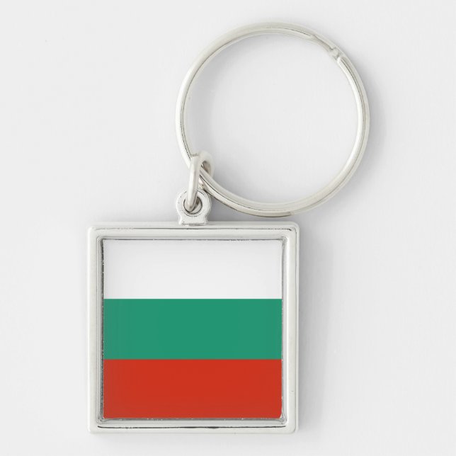 Flagge Bulgarien Schlüsselanhänger (Vorne)
