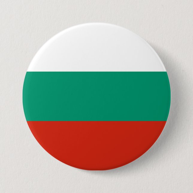 Flagge Bulgariens Button (Vorderseite)