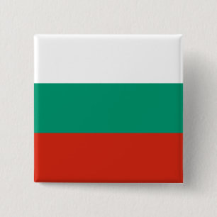 Flagge Bulgariens Button