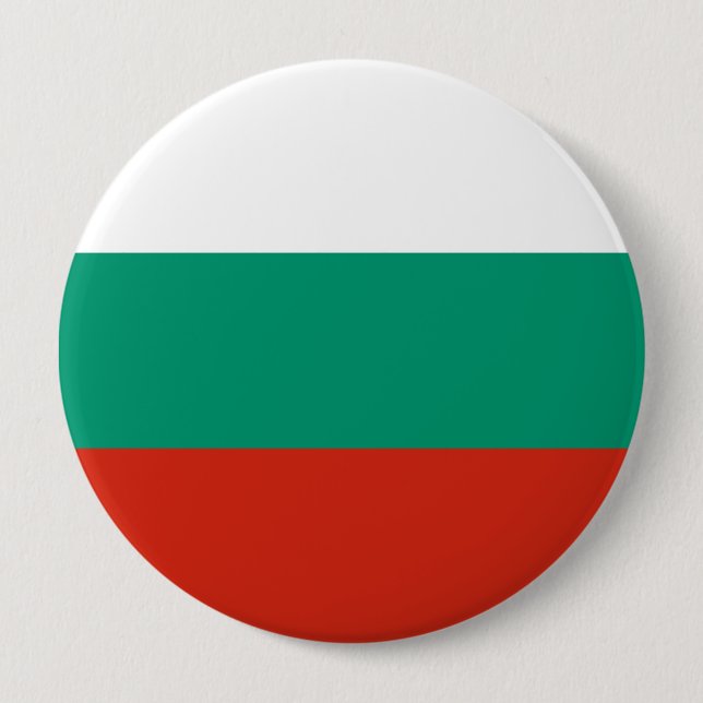 Flagge Bulgariens Button (Vorderseite)