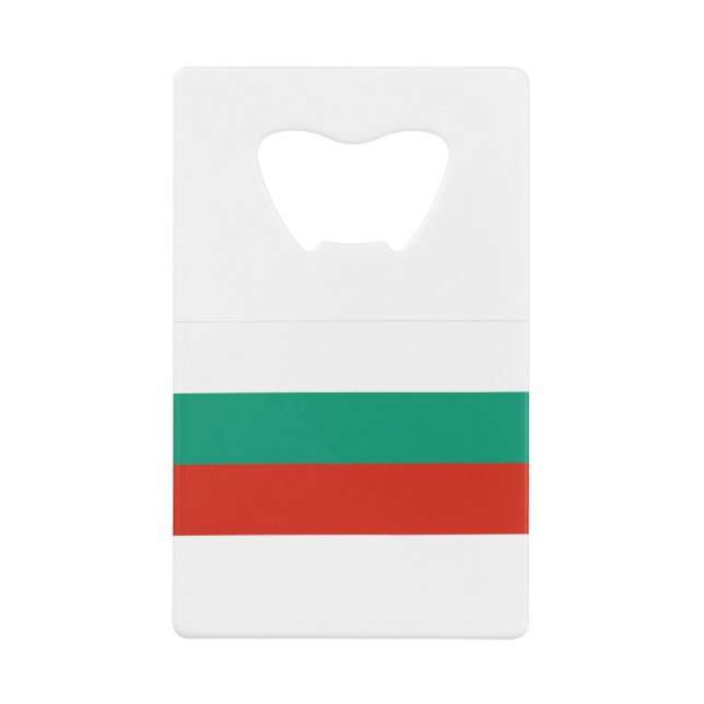 Flagge Bulgariens Geldbeutel Flaschenöffner (Vorderseite)