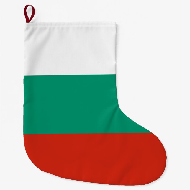 Flagge Bulgariens Großer Weihnachtsstrumpf (Vorderseite)