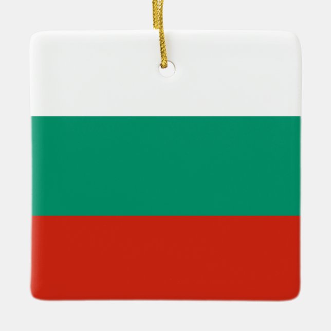 Flagge Bulgariens Keramikornament (Vorderseite)