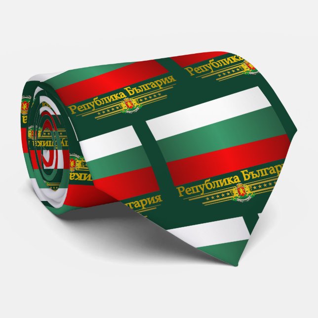 Flagge Bulgariens Krawatte (Gerollt)