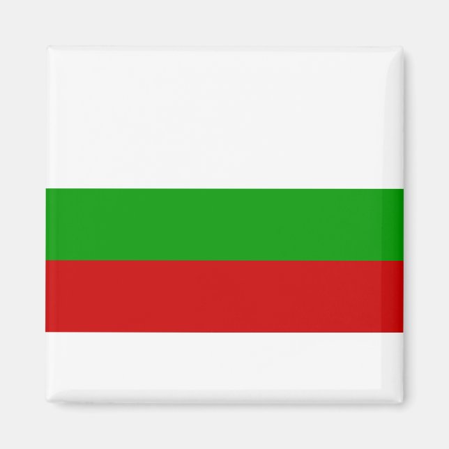 Flagge Bulgariens Magnet (Vorne)