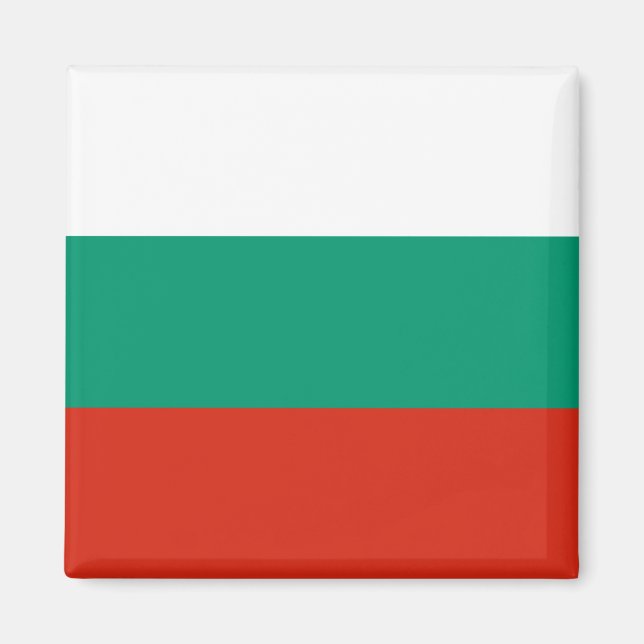 Flagge Bulgariens Magnet (Vorne)