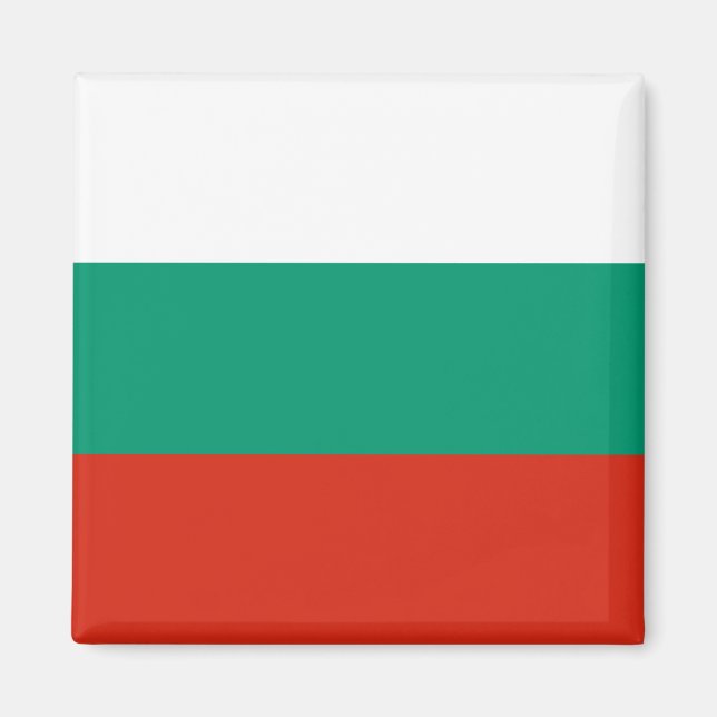 Flagge Bulgariens Magnet (Vorne)