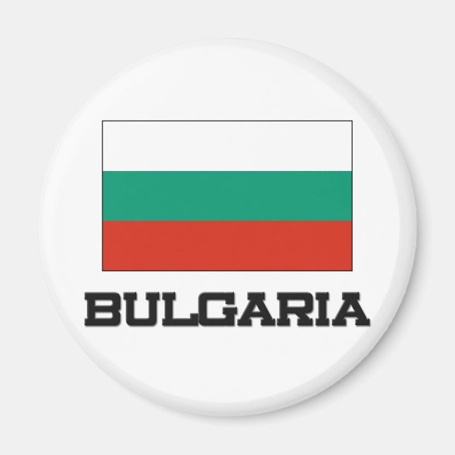 Flagge Bulgariens Magnet (Vorne)