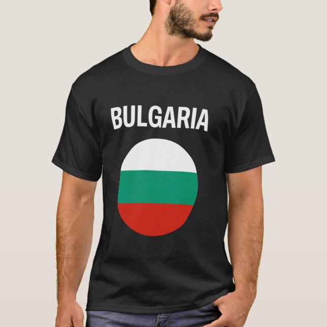 Flagge Bulgariens Modern T-Shirt (Vorderseite)