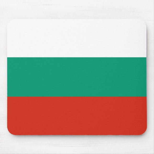 Flagge Bulgariens Mousepad (Vorne)
