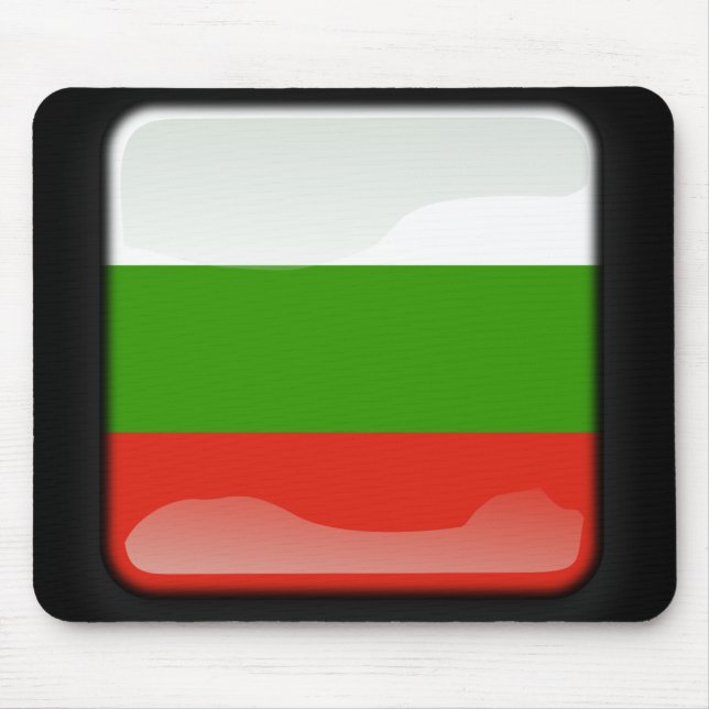 Flagge Bulgariens Mousepad (Vorne)