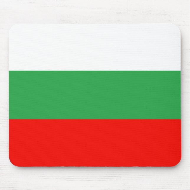 Flagge Bulgariens Mousepad (Vorne)