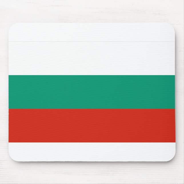Flagge Bulgariens Mousepad (Vorne)