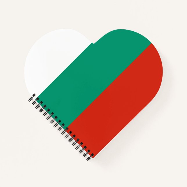 Flagge Bulgariens Notizbuch (Vorderseite)