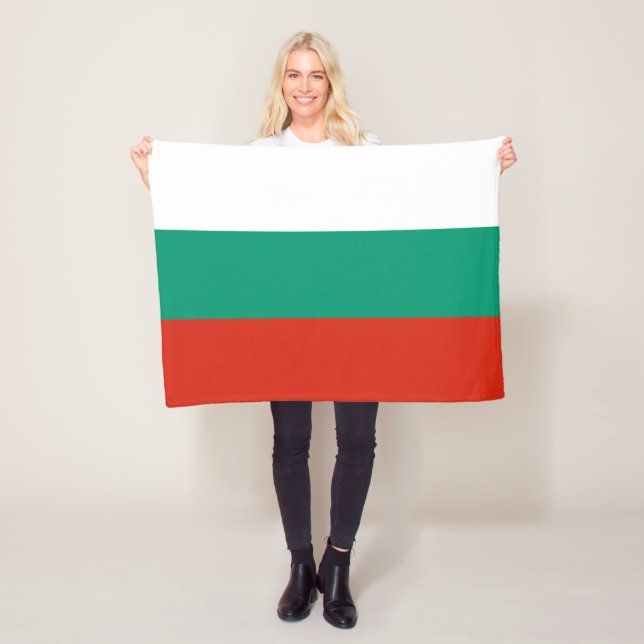 Flagge Bulgariens oder bulgarische kleine Fleecedecke (Beispiel)