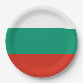 Flagge Bulgariens Pappteller