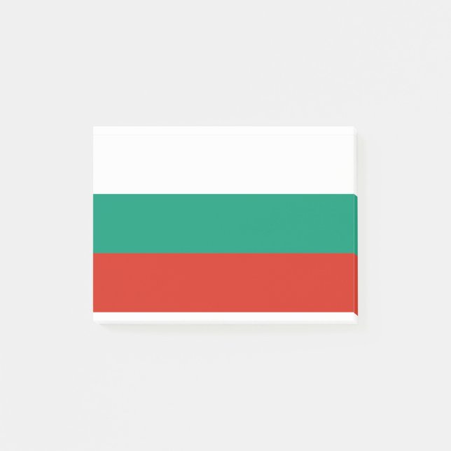 Flagge Bulgariens Post-it Klebezettel (Vorderseite)