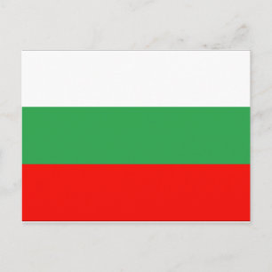 Flagge Bulgariens Postkarte