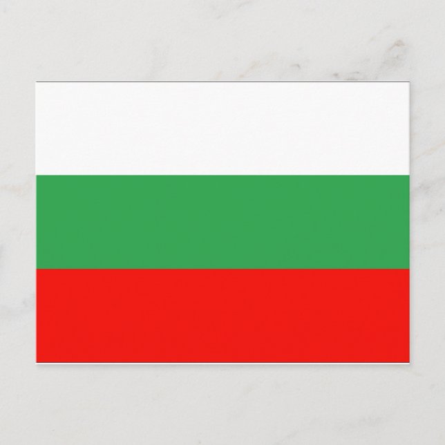 Flagge Bulgariens Postkarte (Vorderseite)