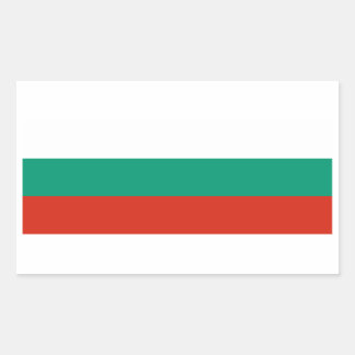 Flagge Bulgariens Rechteckiger Aufkleber