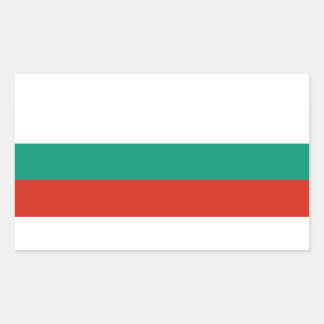 Flagge Bulgariens Rechteckiger Aufkleber