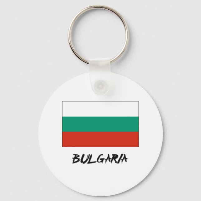 Flagge Bulgariens Schlüsselanhänger (Vorderseite)