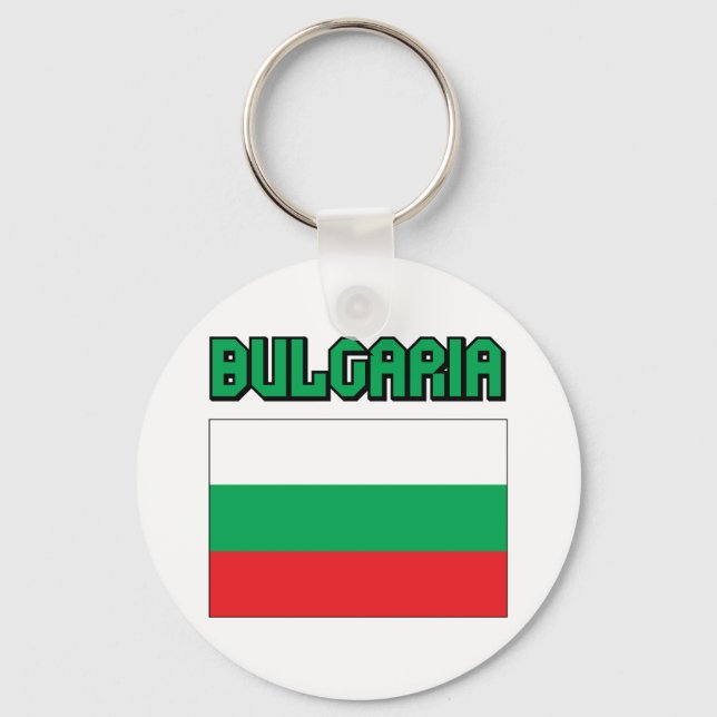 Flagge Bulgariens Schlüsselanhänger (Vorderseite)