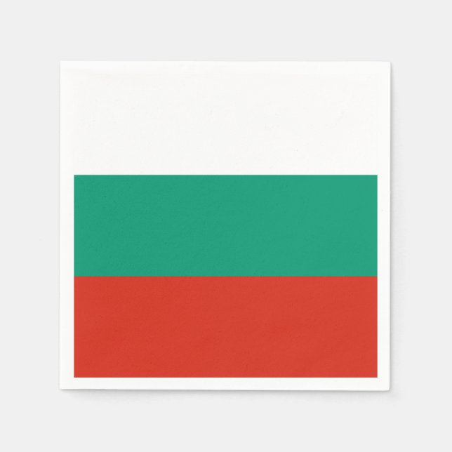 Flagge Bulgariens Serviette (Vorderseite)
