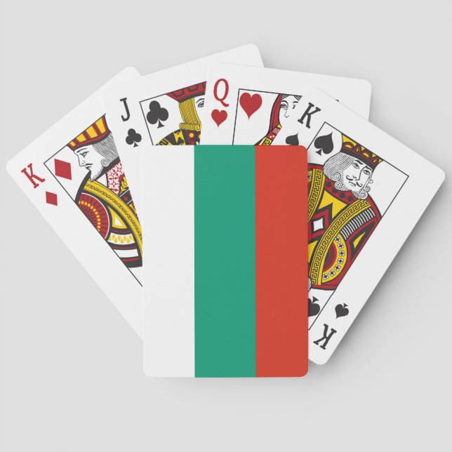 Flagge Bulgariens Spielkarten (Rückseite)
