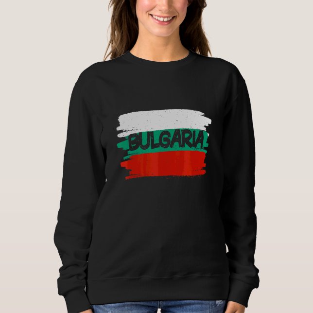 Flagge Bulgariens Sweatshirt (Vorderseite)