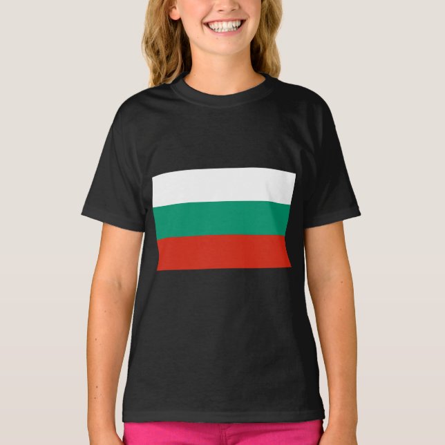 Flagge Bulgariens T-Shirt (Vorderseite)