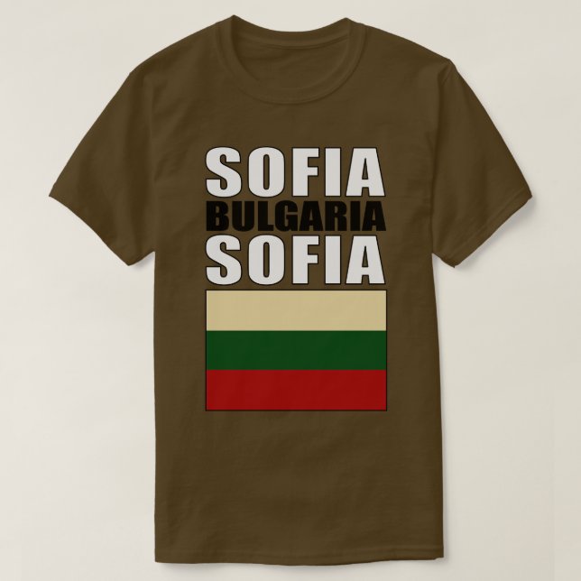 Flagge Bulgariens T-Shirt (Design vorne)