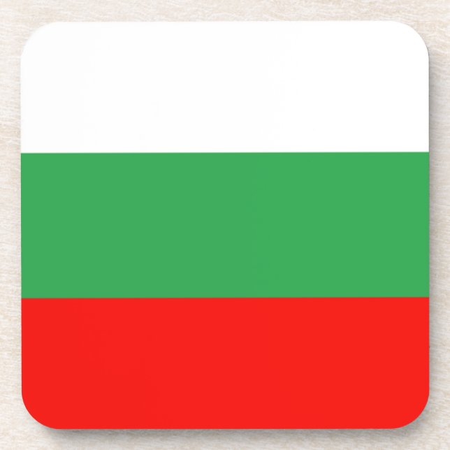 Flagge Bulgariens Untersetzer (Vorderseite)