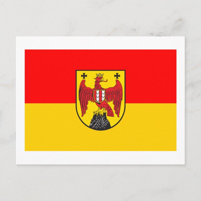 Flagge Burgenlands, Österreich Postkarte (Vorderseite)