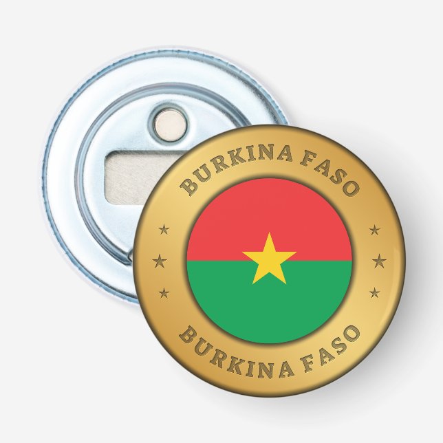 Flagge Burkina Faso Flaschenöffner (Vorderseite)