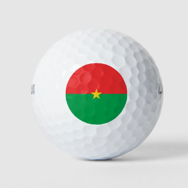 Flagge Burkina Faso Golfball (Vorderseite)