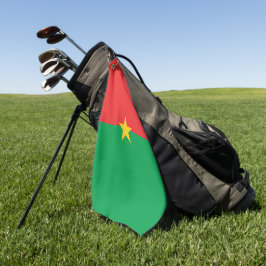 Flagge Burkina Faso Golfhandtuch