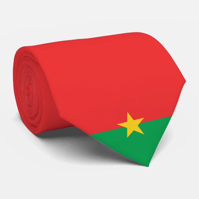 Flagge Burkina Faso Krawatte (Gerollt)